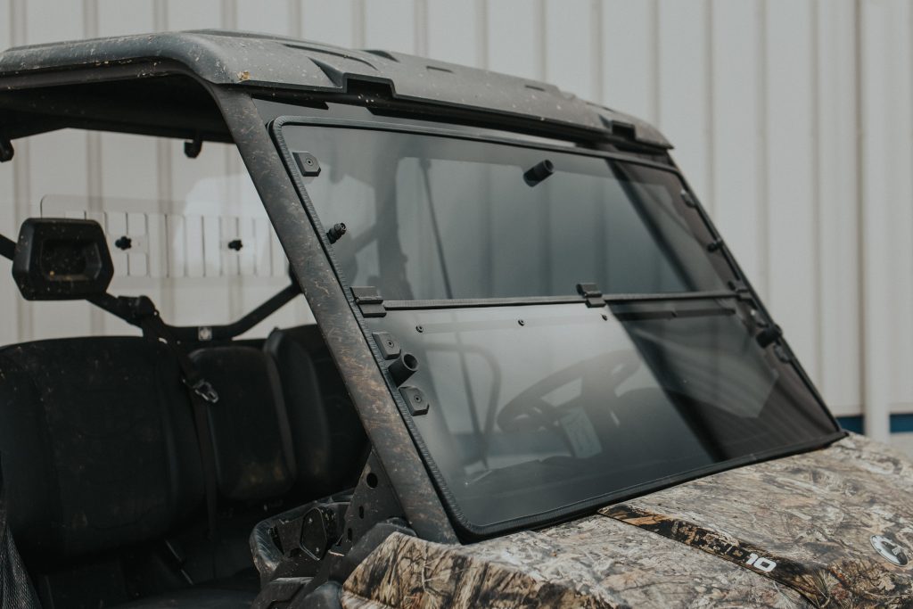 Defender Fold-Down Windshield Tinted •Fits 2016-Up - RAD Accessories