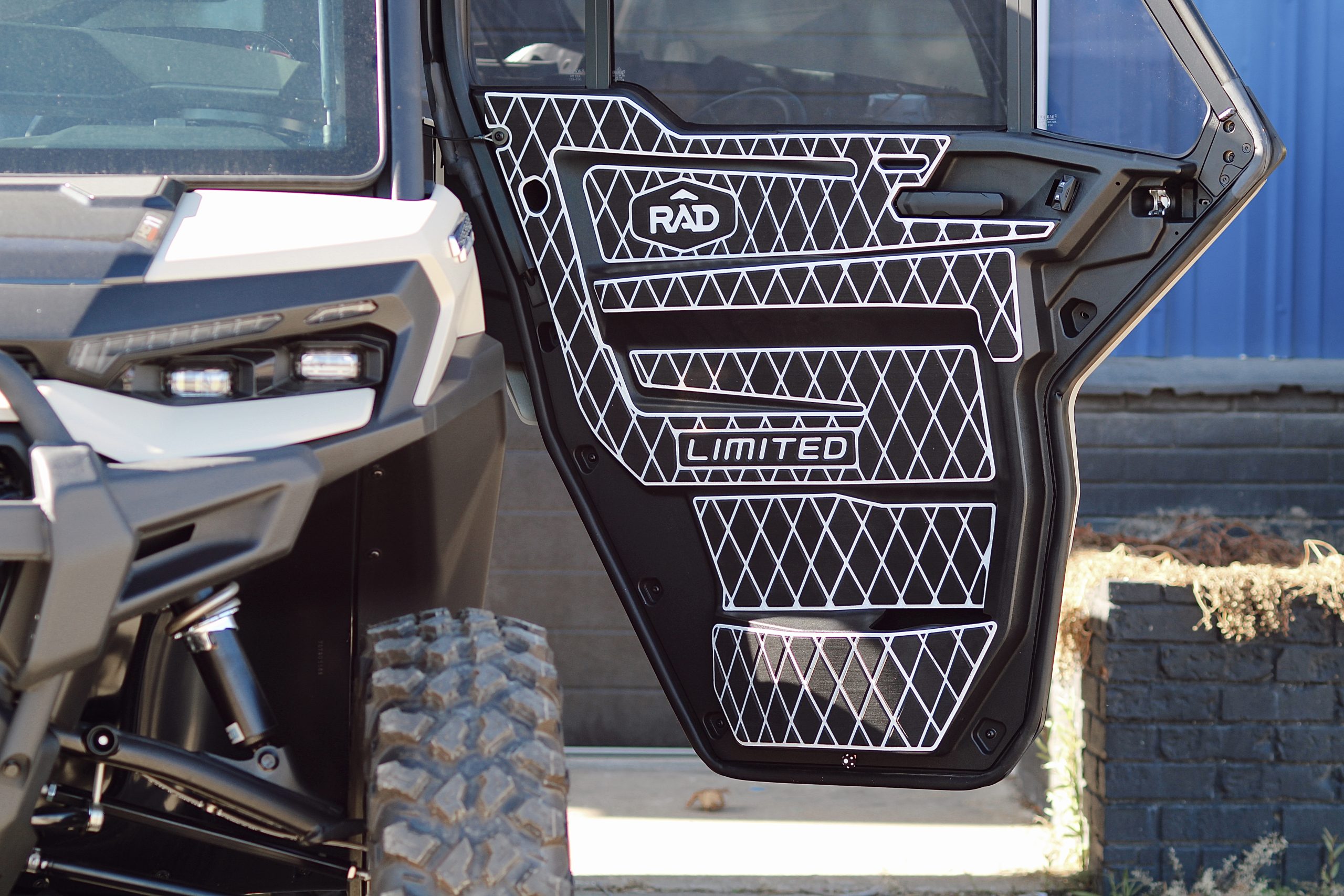 Can-Am Defender HD11 Limited '26 4 Seater EVA Door Panels- Black/White - Image 2