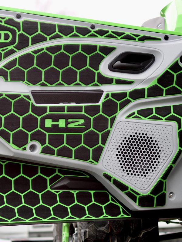 Kawasaki Teryx H2 '25 Door Panel Kit Black/Island Green