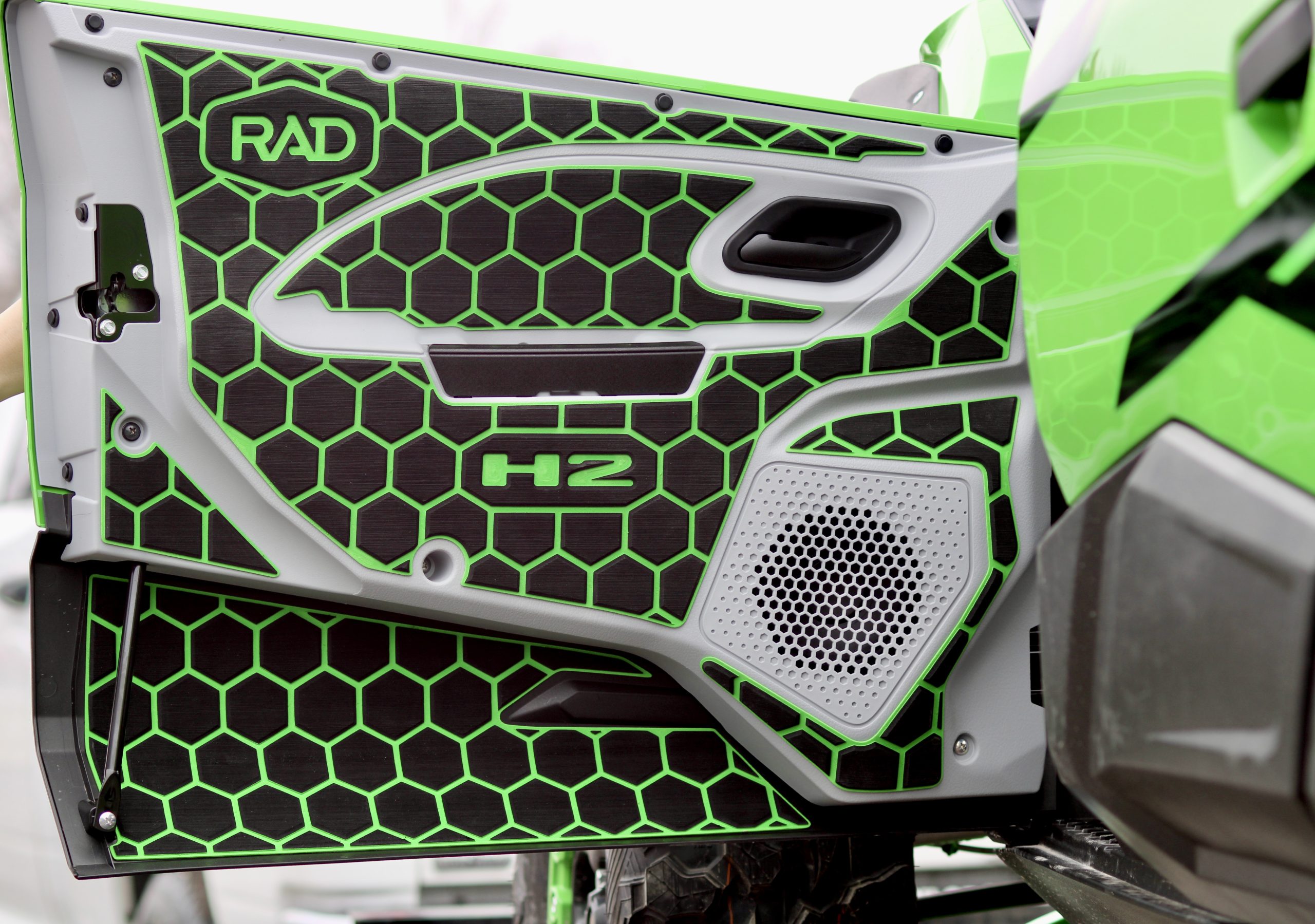 Kawasaki Teryx H2 '25 Door Panel Kit Black/Island Green