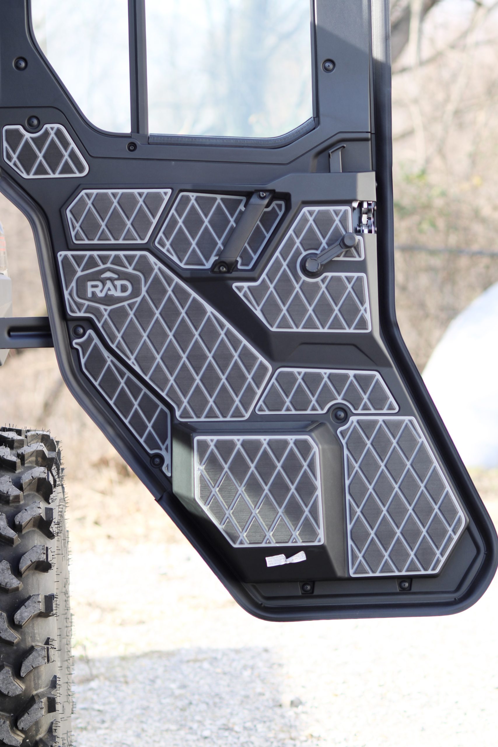 Polaris Ranger XP 1000 Northstar 19-Up 4 Door Panel Kit- Dark Grey/ Light Grey - Image 4