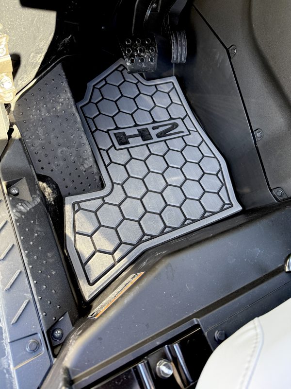 Kawasaki Teryx H2 '26 Floor Mats-Medium Grey/Black