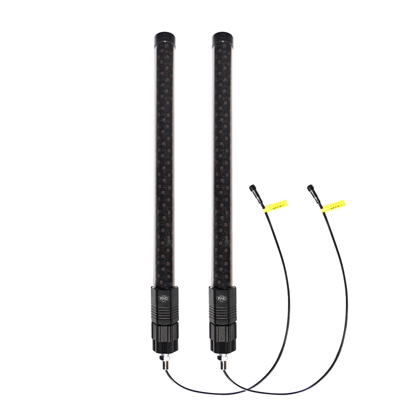 2' FAT RGB Whip Light Pair - Smoked